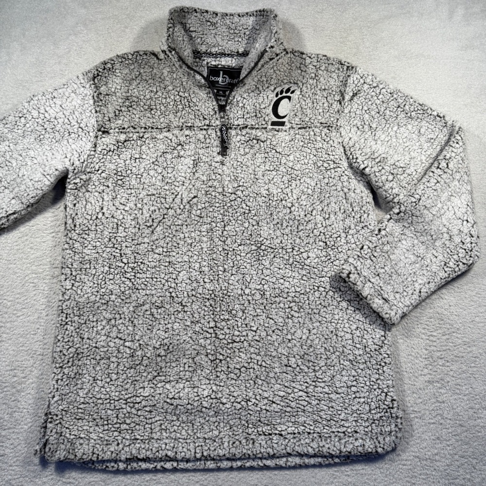 Boxercraft University of Cincinnati UC‎ Bearcats Sherpa Pullover Sweatshirt XL